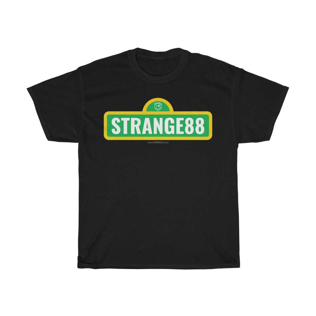 Strange 88 Retro Logo Tee "Strange 88 St." - Unisex Heavy Cotton Tee