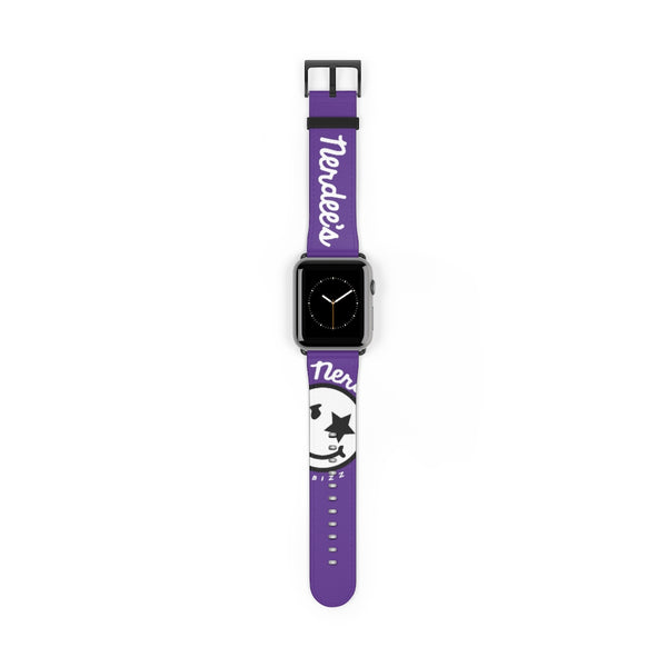 Nerdee's Official Logo Watch Band - (Design 02) Purple