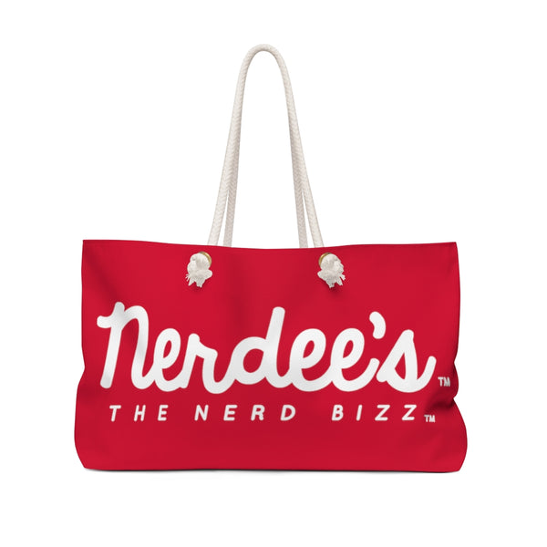 Nerdee's Official Logo  - Weekender Bag - Red