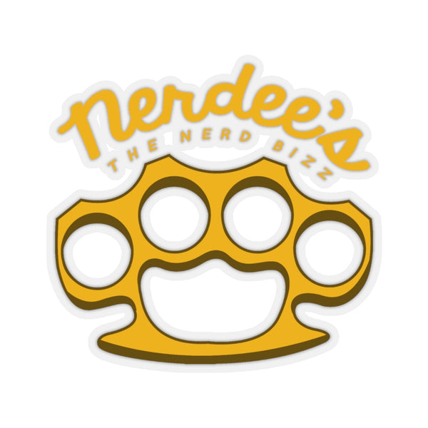Nerdee's Brass Knuckles (Design 01) Decal - Kiss-Cut Stickers