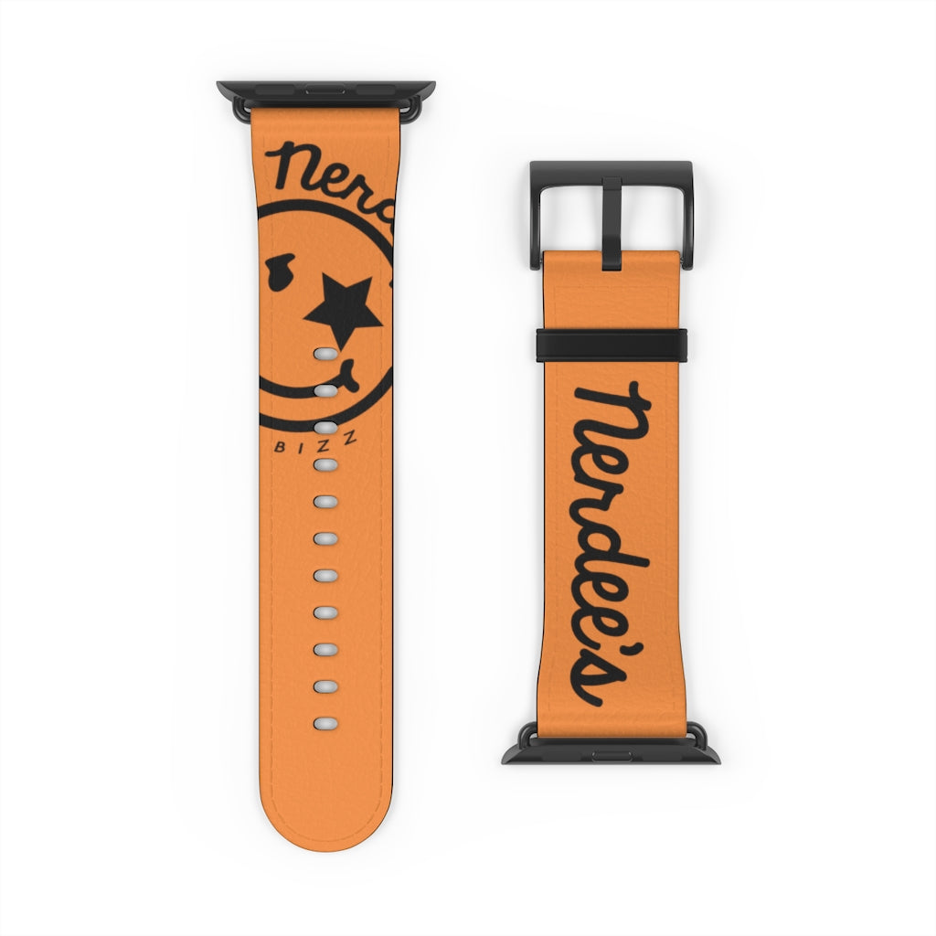 Nerdee's Official Logo Watch Band - (Design 01) Orange
