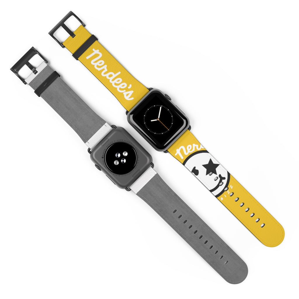 Nerdee's Official Logo Watch Band - (Design 02) Yellow