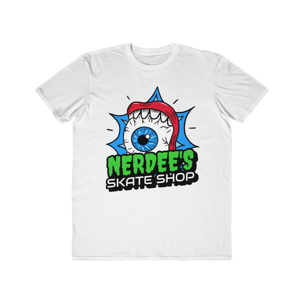 Nerdee's Skate Shop - Men's Lightweight Fashion Tee - "Mouth-Ballz" Logo