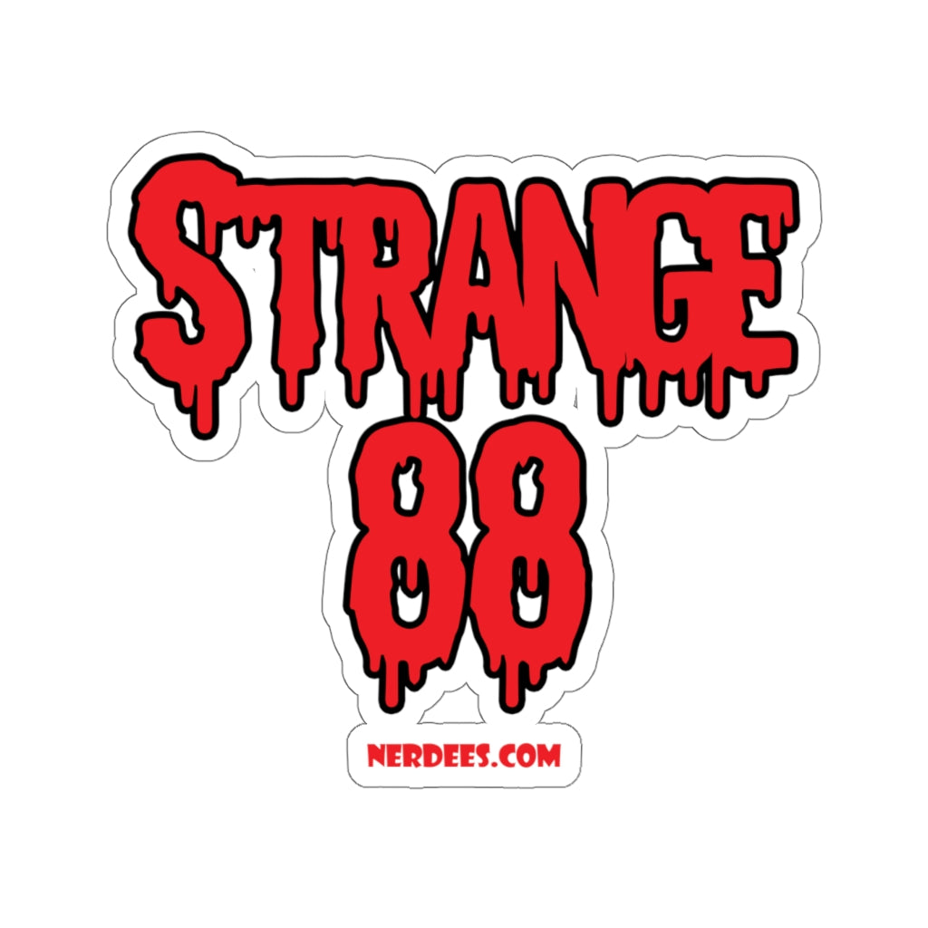 Strange 88 Retro "Basket" Logo - Kiss-Cut Stickers