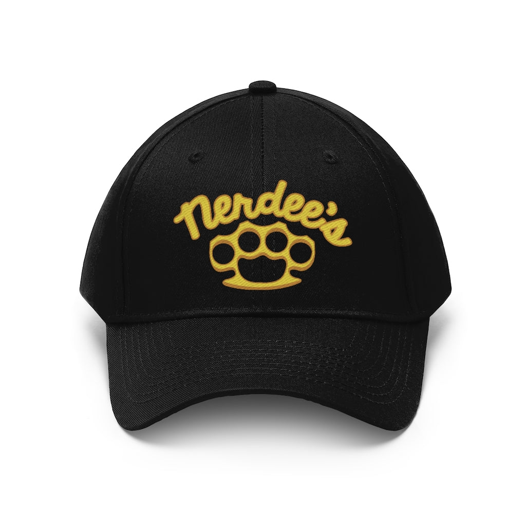 Nerdee's Brass Knuckles (Gold Design 02) - Unisex Twill Hat