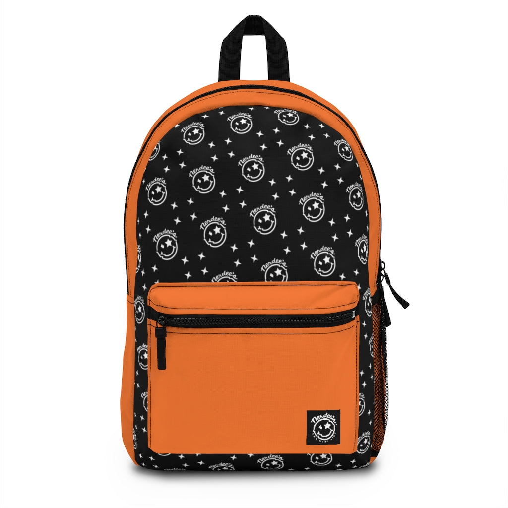 Nerdee's Logo Backpack (Design 04) - Orange