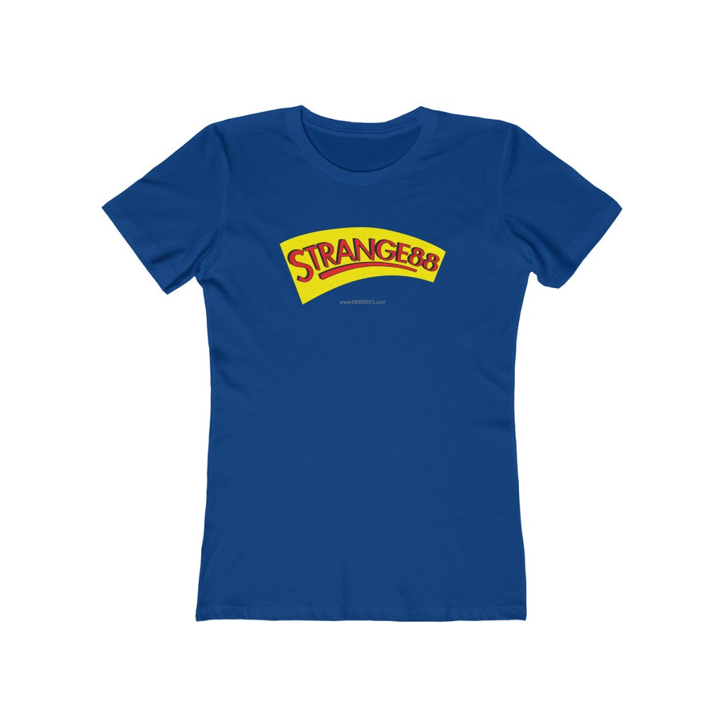 Strange 88 Retro Logo "Framed" - Women's The Boyfriend Tee