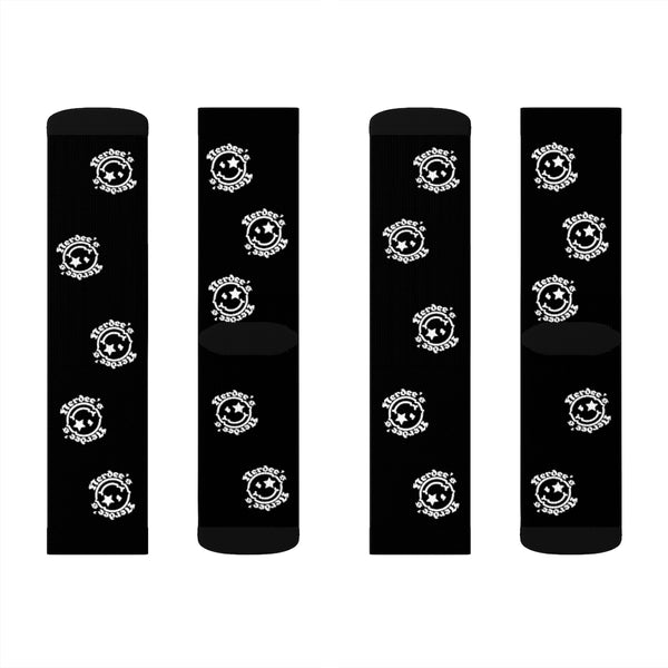Nerdee's Sublimation Socks (BLK - Design 01)