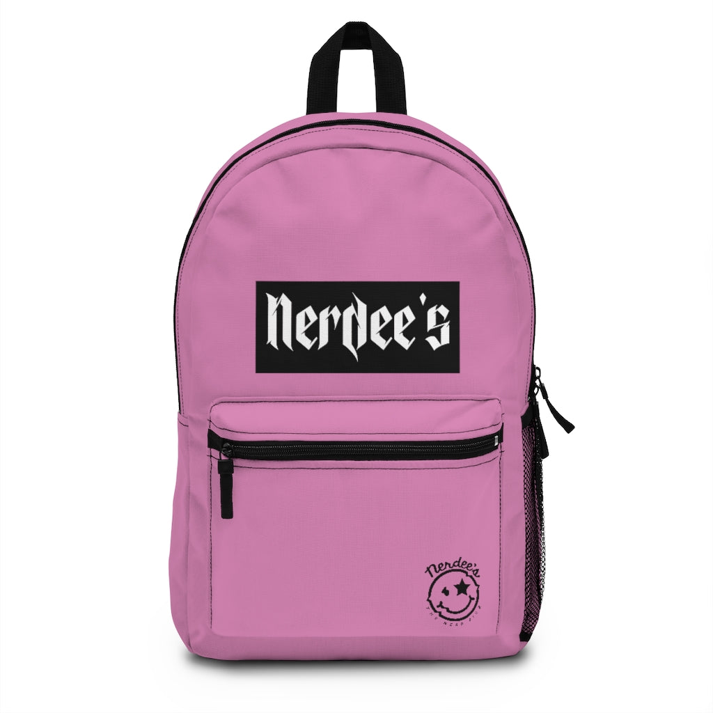 Nerdee's "Black Label" (Design 01) - Backpack - Pink