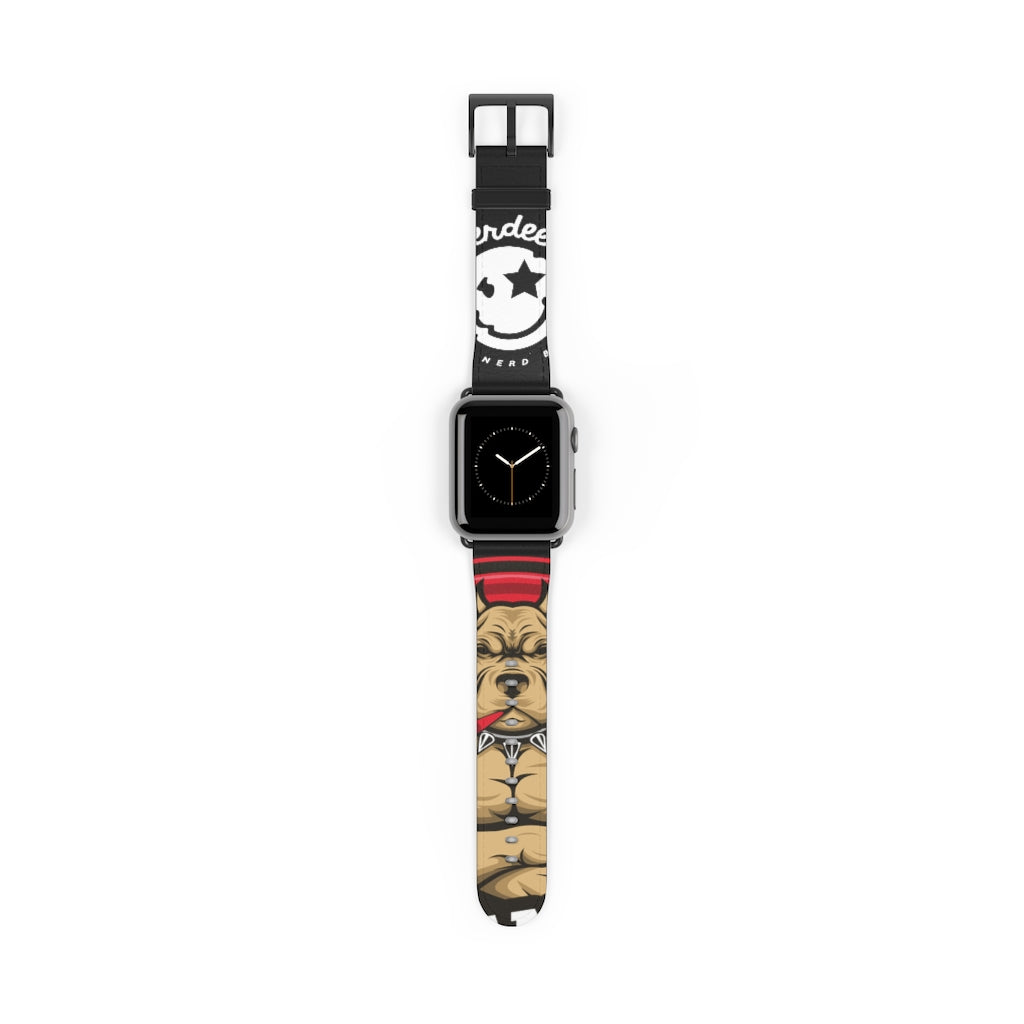 Nerdee's "Pitbull" Watch Band - (Design 01) Black