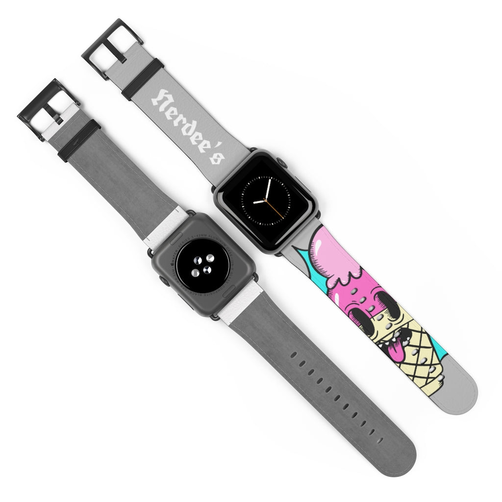 Nerdee's "I-Scream" Watch Band - (Design 01) Light Gray