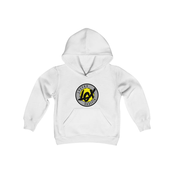 LGX GRY/YEL/BLK Logo- Youth Heavy Blend Hooded Sweatshirt