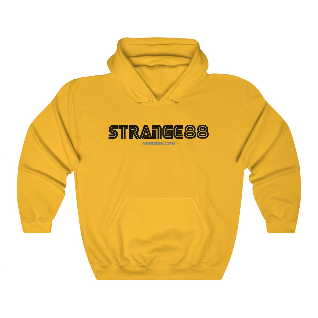 Strange 88 Retro Logo "Mega 16 Bit" (Black) - Unisex Heavy Blend™ Hooded Sweatshirt
