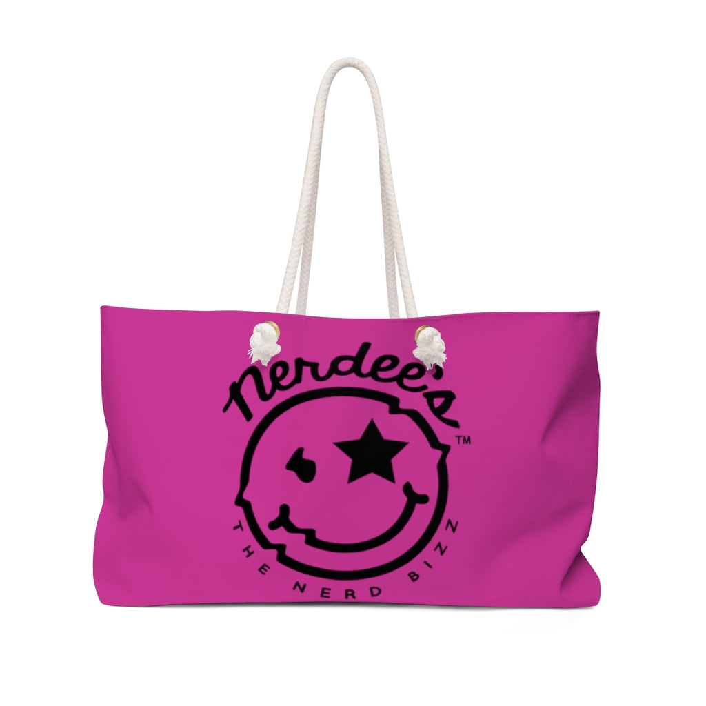 Nerdee's Official Logo  - Weekender Bag - Hot Pink