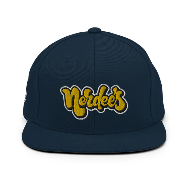 Nerdee's Yellow Graffiti Logo Snapback Hat