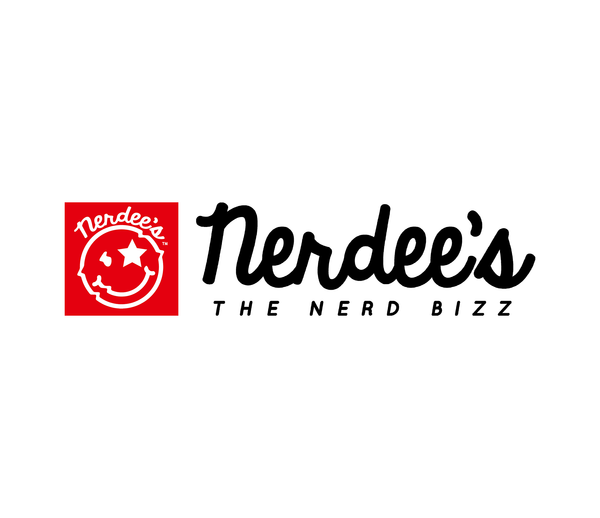 Nerdee's Red Banner Logo (BLK) - Unisex Hoodie