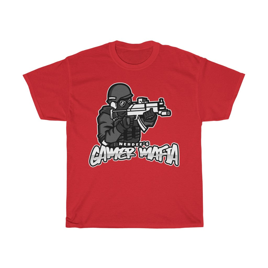 Nerdee's - Unisex Heavy Cotton Tee - "Gamer Mafia" (Design 17)