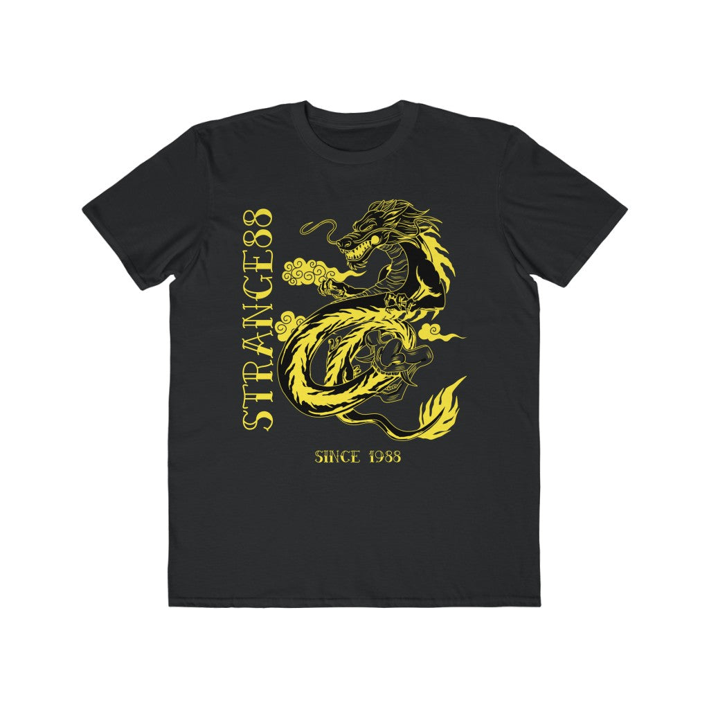 Strange 88 "Dragon Tattoo" - Men's Lightweight Fashion Tee - BLK/YEL