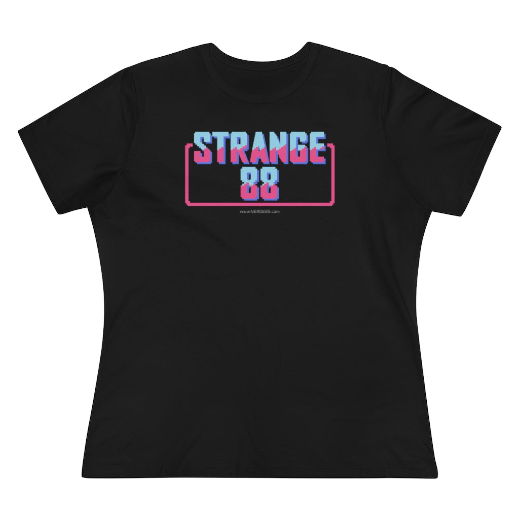 Strange 88 Retro Logo "8 Bit Ghosts" - Women's Premium Tee