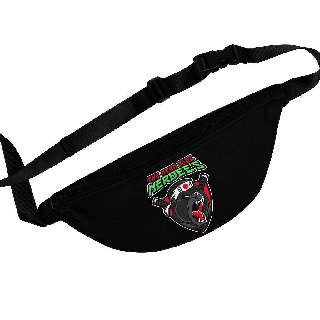 Nerdee's "Gorilla Samurai" Black Fanny Pack