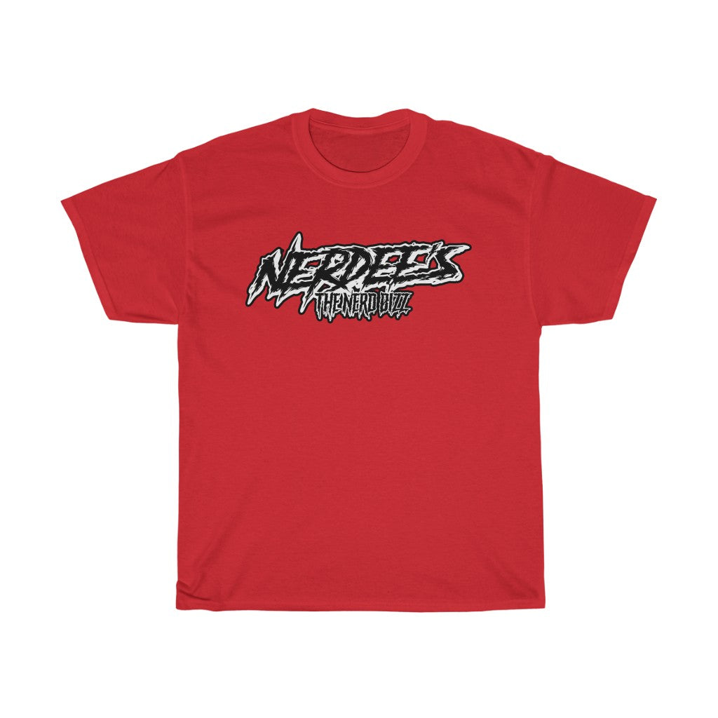 Nerdee's "Punk Sketch" Logo WHT/BLK - Unisex Heavy Cotton Tee