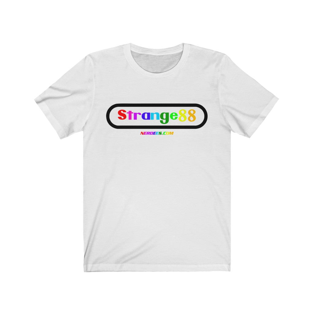 Strange 88 Retro Logo Tee "80's 8 Bit - RGB" - Unisex Jersey Short Sleeve Tee