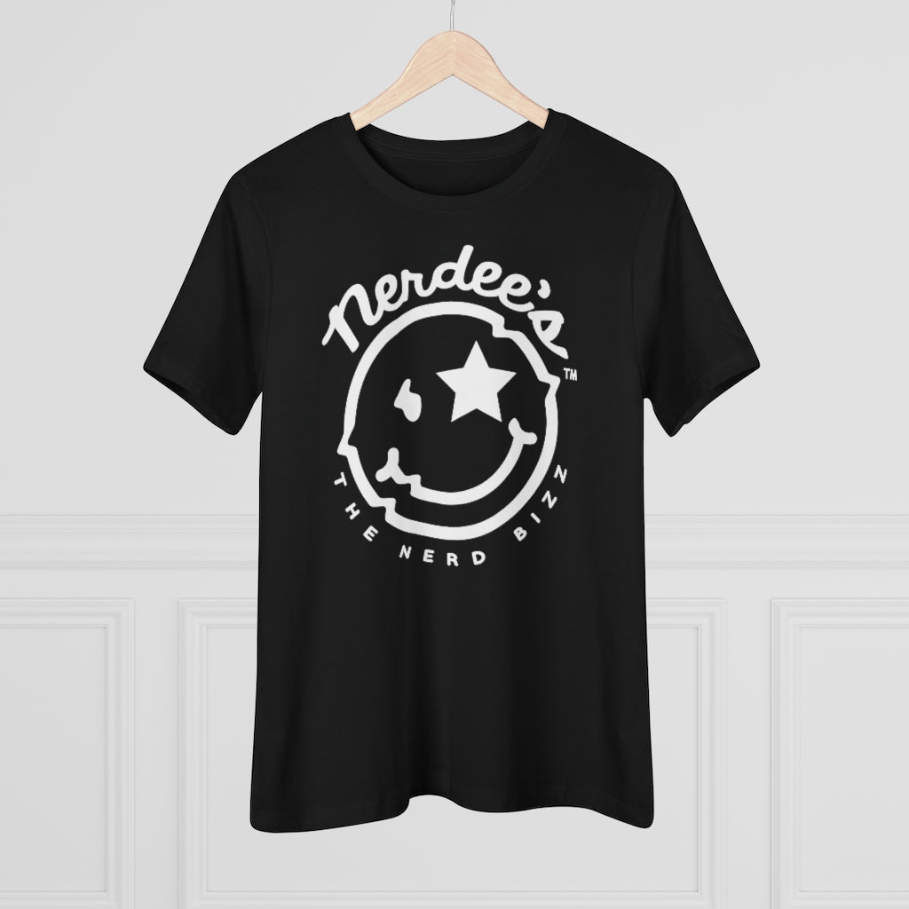 Nerdee's Official Logo "Mr. Smiley" - Women's Premium Tee