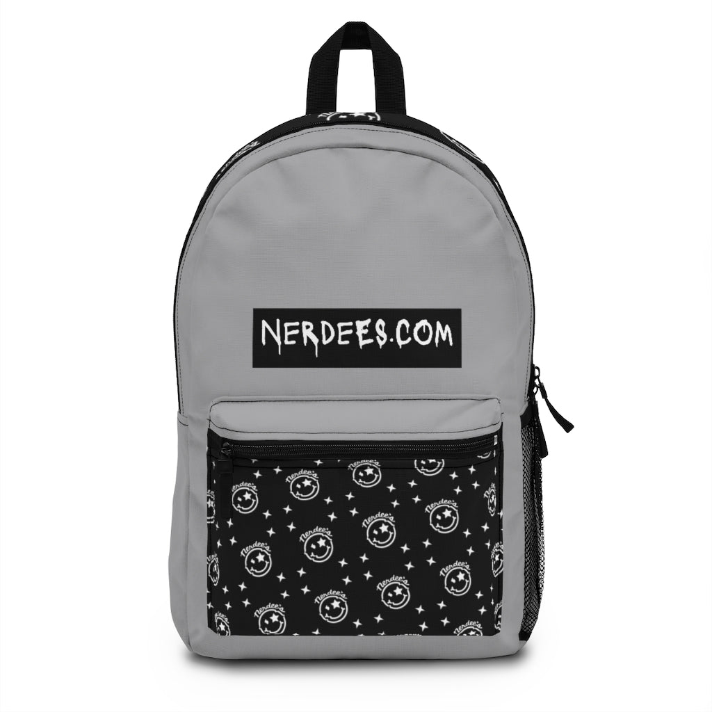 Nerdee's Logo Backpack (Design 05) - Gray