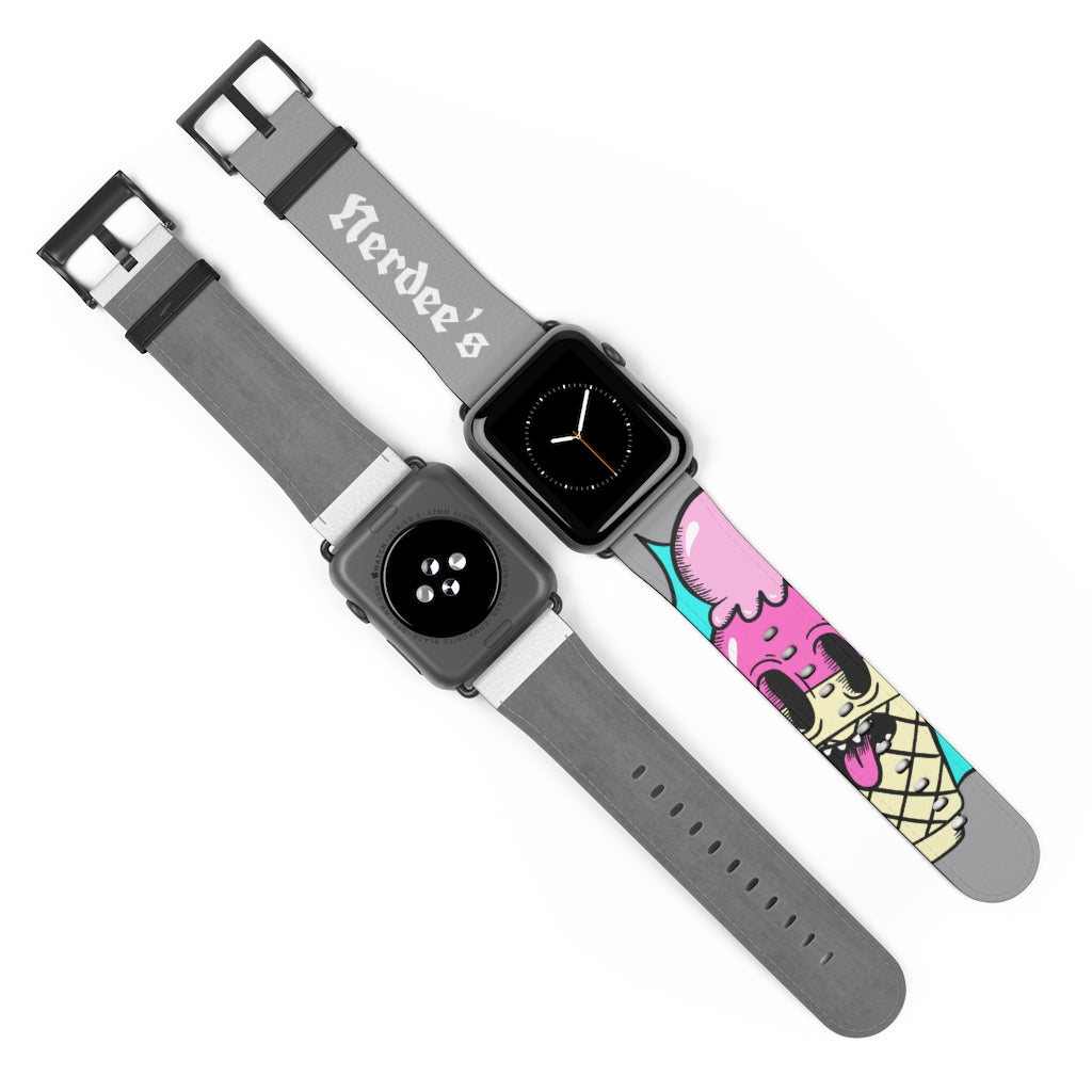 Nerdee's "I-Scream" Watch Band - (Design 01) Gray