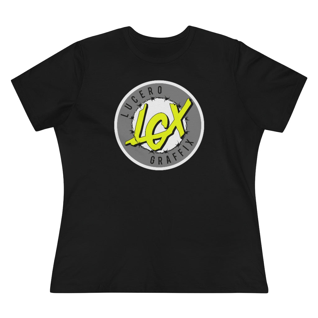 LGX Logo (WHT/GRY/YEL) - Women's Premium Tee