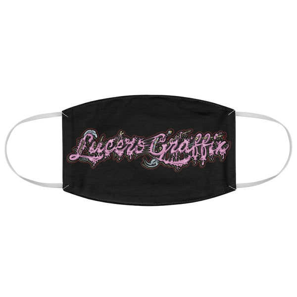 LGX Lucero Graffix Pink Graffiti Fabric Face Mask