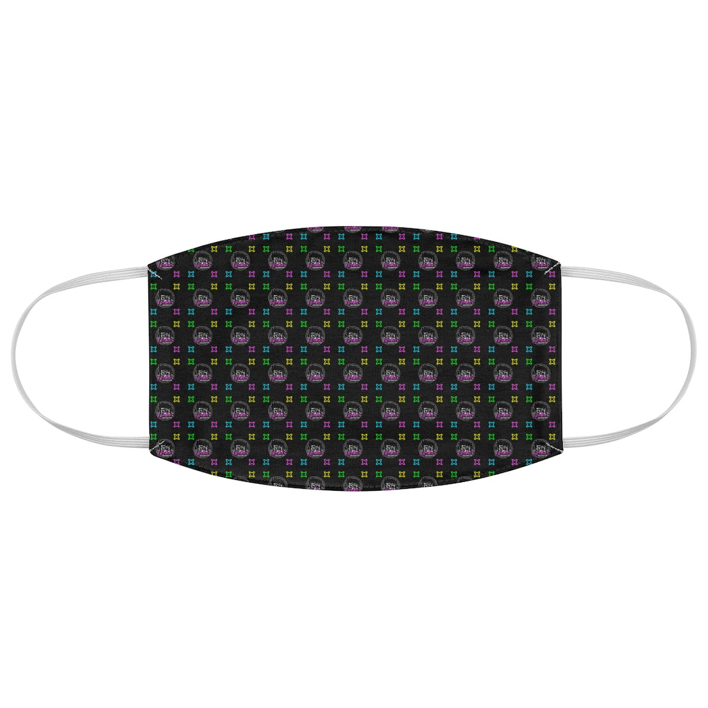 Nerdee's Logo Pattern Fabric Face Mask - Black