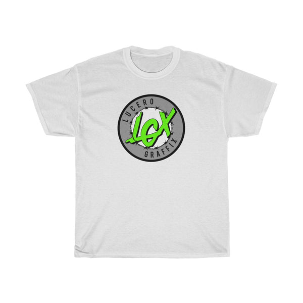 LGX Logo (WHT/GRY/GRN) - Unisex Heavy Cotton Tee