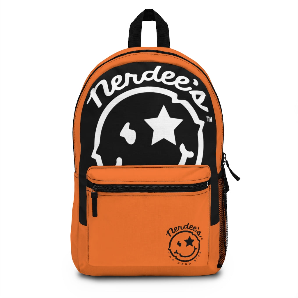 Nerdee's Logo Backpack (Design 03) - Orange
