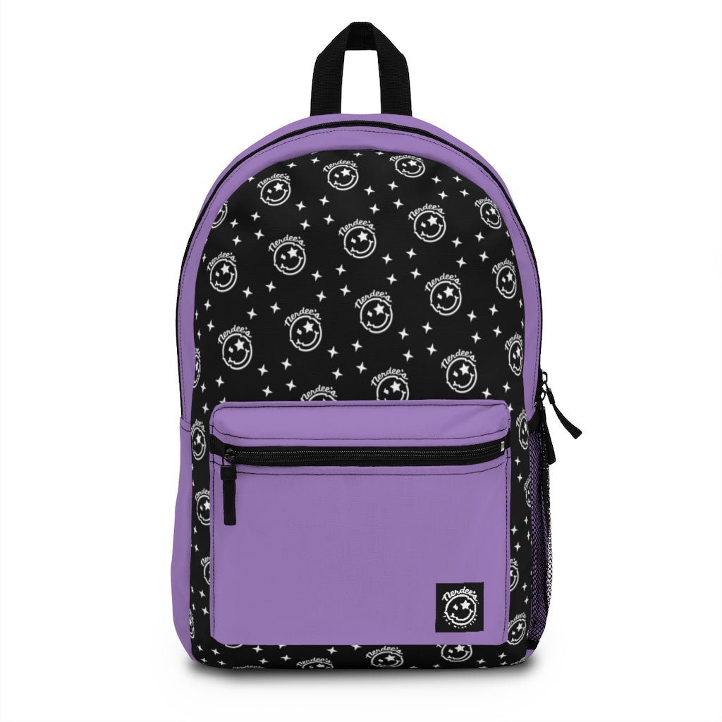 Nerdee's Logo Backpack (Design 04) - Violet