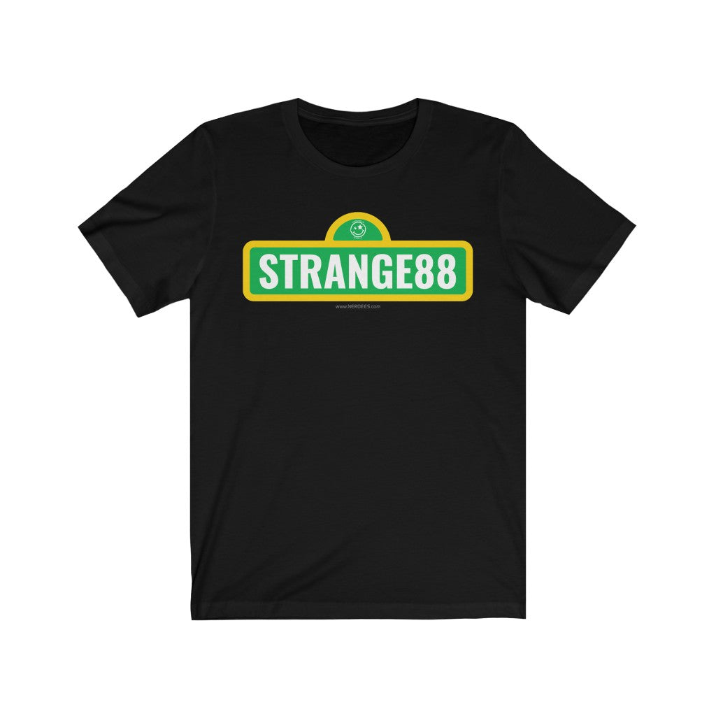 Strange 88 Retro Logo Tee "Strange 88 St." - Unisex Jersey Short Sleeve Tee
