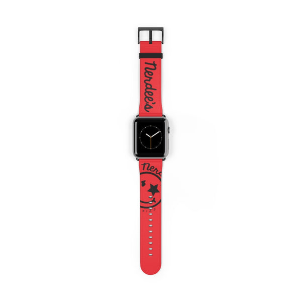 Nerdee's Official Logo Watch Band - (Design 01) Red