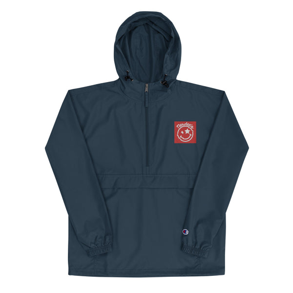Nerdee's Official Logo (Red Tag) - Embroidered Champion Packable Jacket