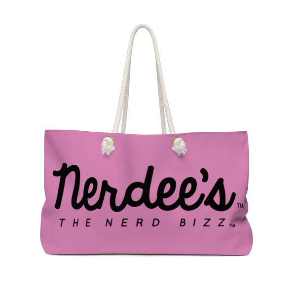 Nerdee's Official Logo  - Weekender Bag - Pink