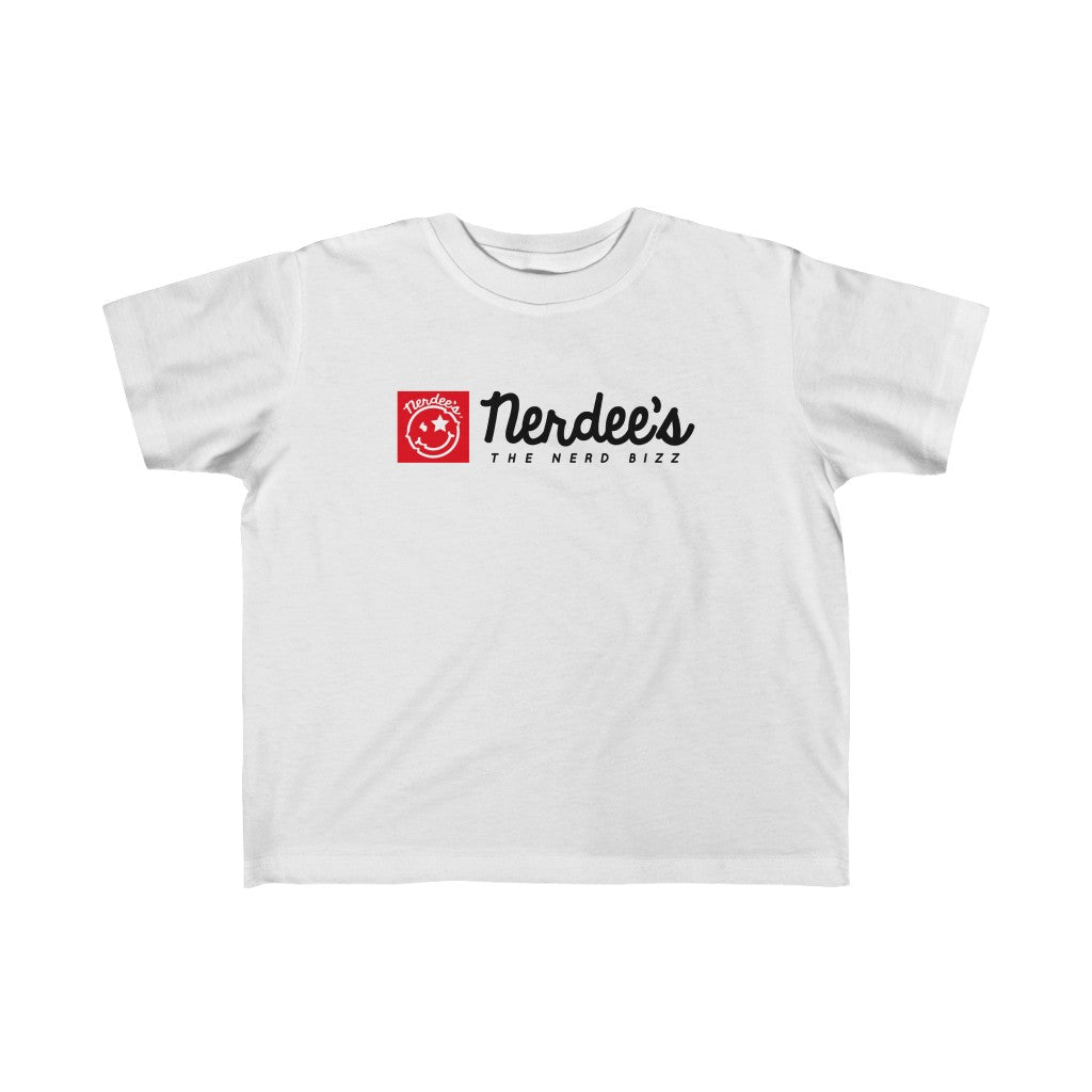 Nerdee's Red Banner - Toddler Kid's Fine Jersey Tee