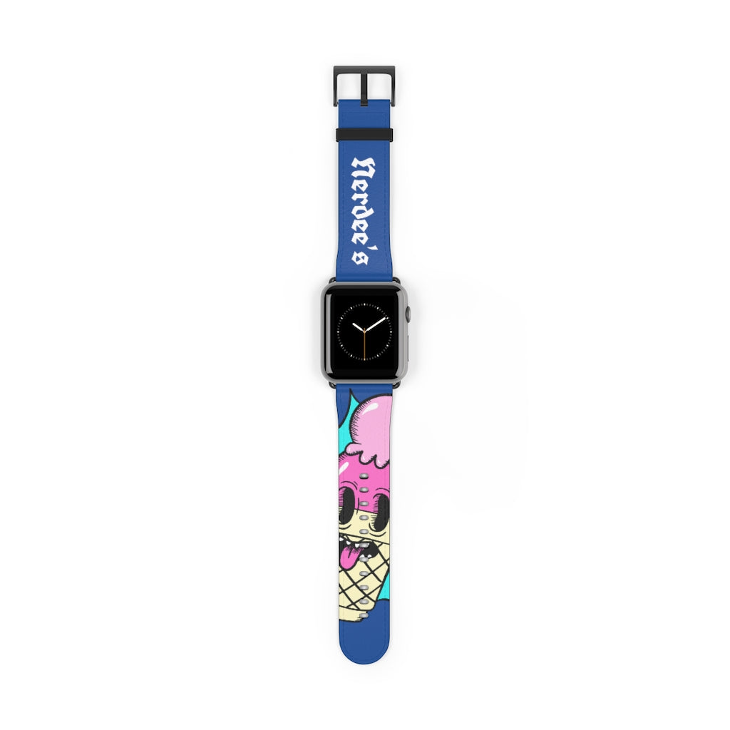 Nerdee's "I-Scream" Watch Band - (Design 01) Blue