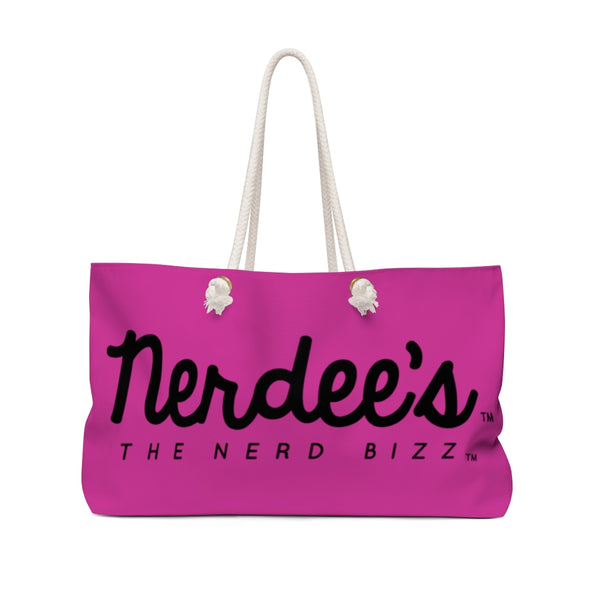 Nerdee's Official Logo  - Weekender Bag - Hot Pink