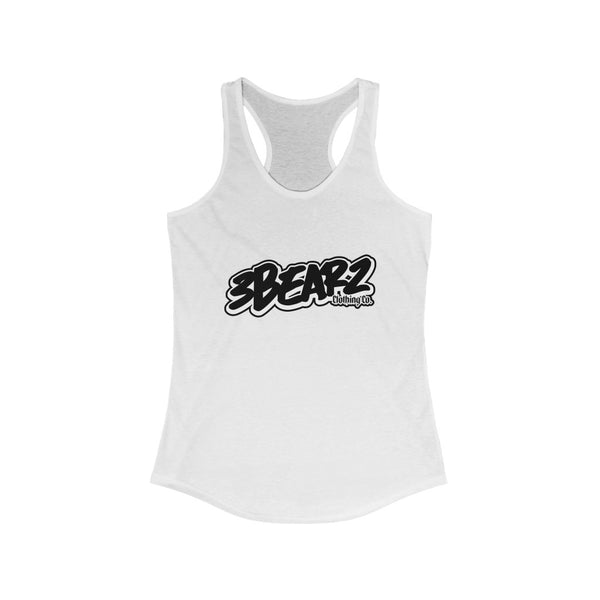 3Bearz Clothing Co. Logo (BLK Design 01) - Women's Ideal Racerback Tank