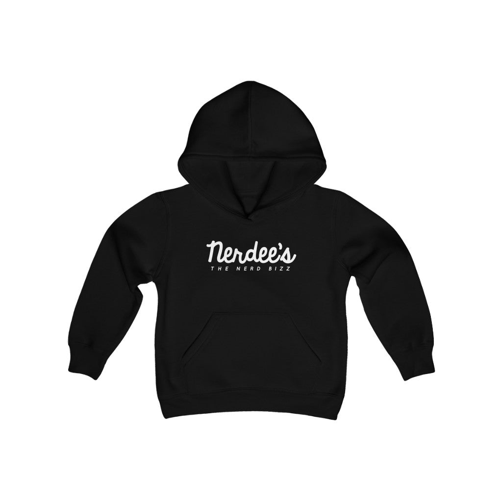 Nerdee's Official Logo Hoodie (Front & Back - Design 02) - Kids Hooded Sweatshirt