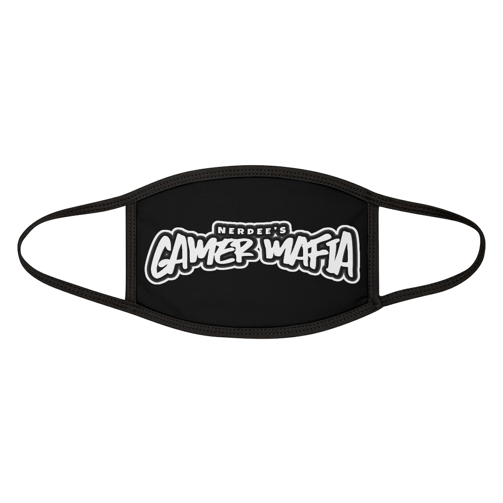 Nerdee's - Mixed-Fabric Face Mask - "Gamer Mafia" Logo (Design 01) - Black