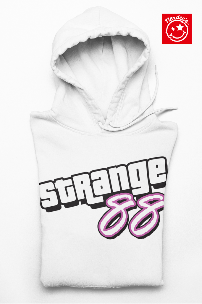 Strange 88 Retro Logo Hoodie "Grand Theft" (Logo 4) - Unisex Heavy Blend™ Hooded Sweatshirt
