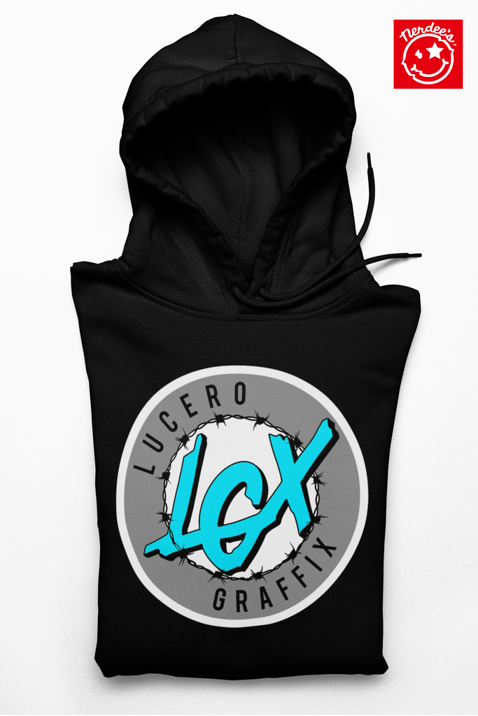 LGX Logo ( WHT/GRY/AQU) - Unisex Hoodie