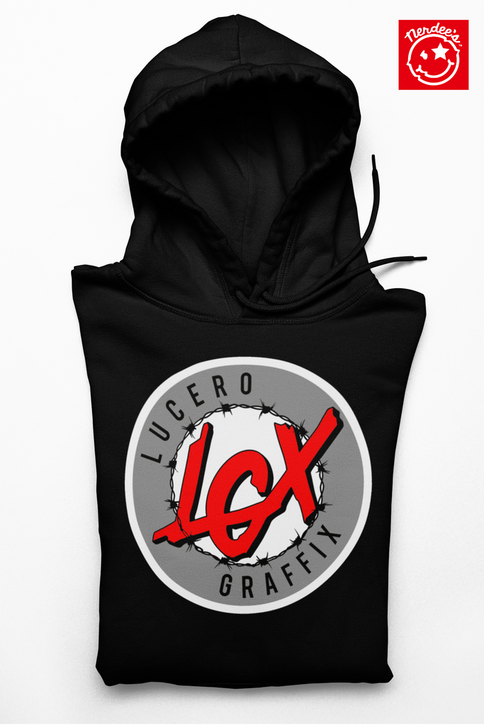 LGX Logo ( WHT/GRY/RED) - Unisex Hoodie