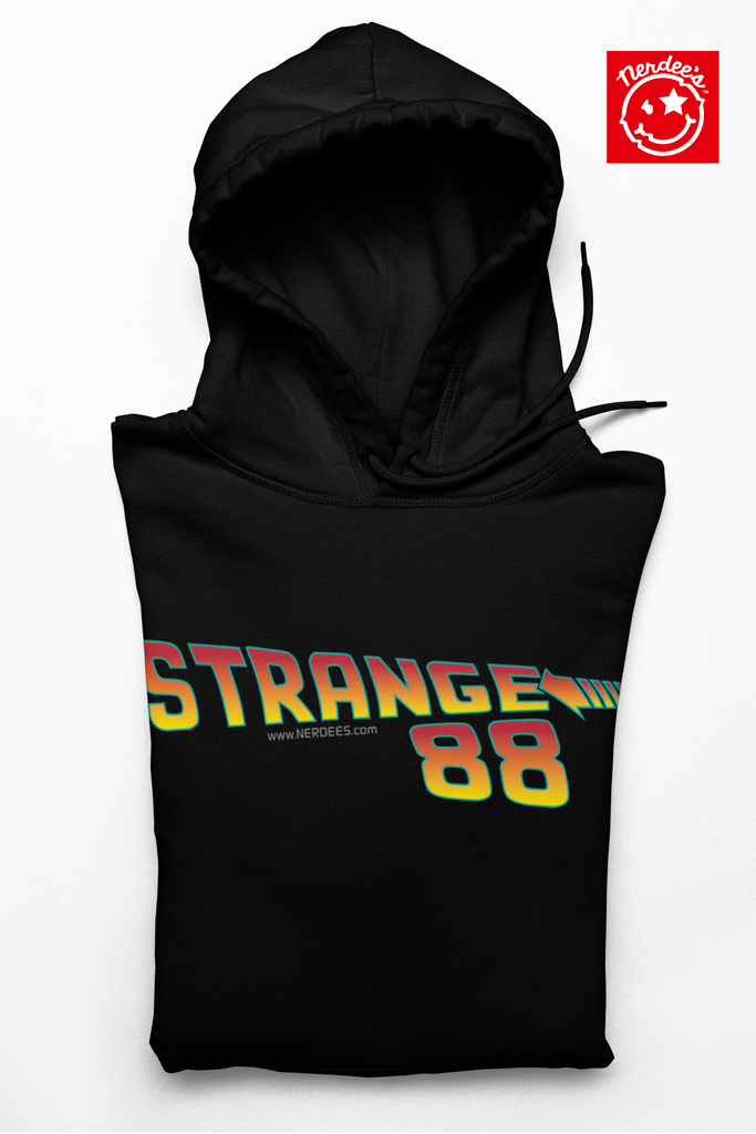 Strange 88 Retro Logo Hoodie "Back to the 80's" - Unisex Heavy Blend™ Hooded Sweatshirt