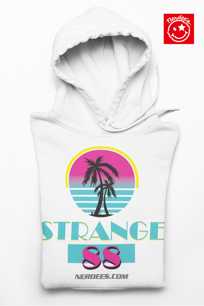 Strange 88 Retro Logo Hoodie "Miami" - Unisex Heavy Blend™ Hooded Sweatshirt